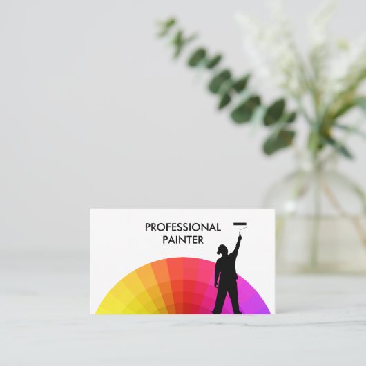 Professionele verfservice visitekaartje (Staand voorkant)