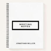 Professionele vergadernotities notitieboek (Voorkant)