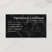 Professionele vergrendeling of vergrendeling en sl visitekaartje (Achterkant)