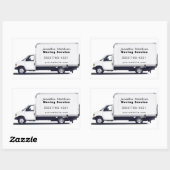 Professionele Verhuisbedrijf Service Business Rechthoekige Sticker (Vel)