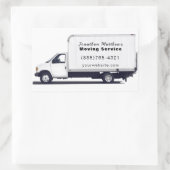 Professionele Verhuisbedrijf Service Business Rechthoekige Sticker (Tas)