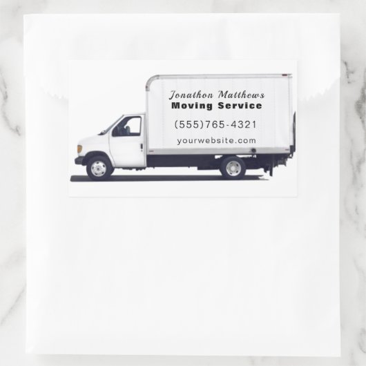 Professionele Verhuisbedrijf Service Business Rechthoekige Sticker (Tas)