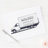 Professionele Verhuisbedrijf Service Business Rechthoekige Sticker (Envelop)