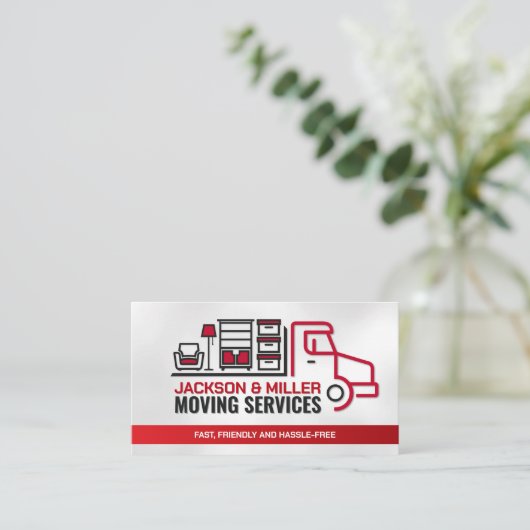 Professionele verhuisservice - Verhuizing Visitekaartje (Staand voorkant)