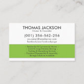 Professionele verhuisservice - Verhuizing Visitekaartje (Achterkant)