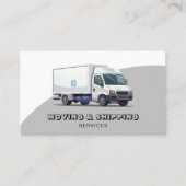 Professionele Verhuizer Vrachtwagen Verhuisbedrijf Visitekaartje (Voorkant)