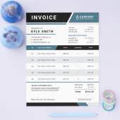 Professionele verkoopfactuur flyer (Enkel)