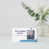 Professionele verkoopmachinediensten visitekaartje (Staand voorkant)