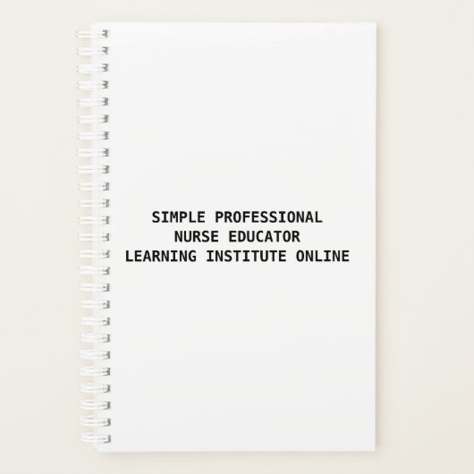 PROFESSIONELE VERPLEEGER.  Planner (Voorkant)