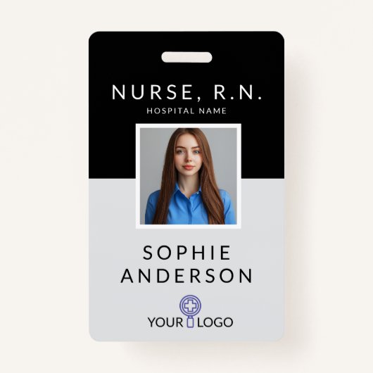 Professionele verpleegster ID-badge Badge (Voorkant)