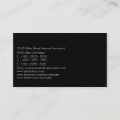 Professionele verslaggever voor kranten visitekaartje (Achterkant)