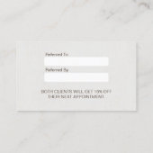 Professionele verwijzing Haarstylist Hair Salon (Achterkant)