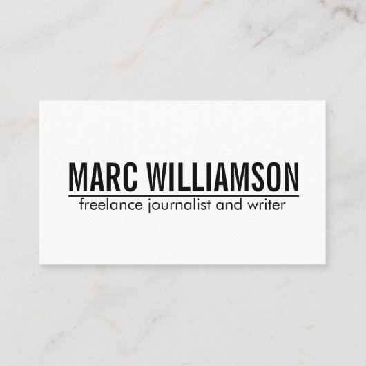 Professionele vet minimale symbolen visitekaartje (Voorkant)