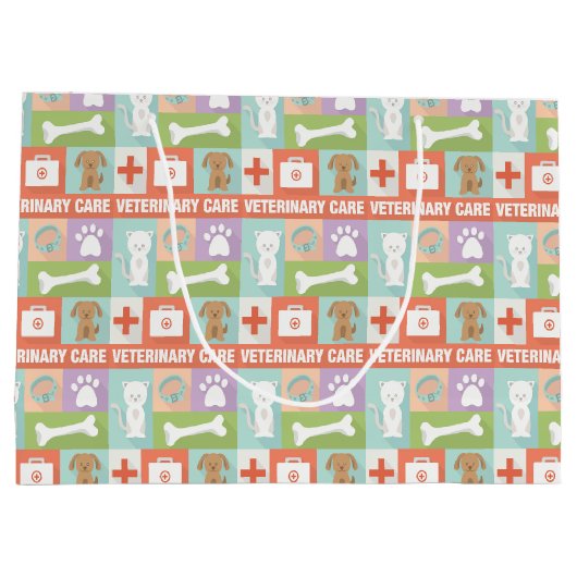 Professionele Veterinair Iconisch Ontwerp Groot Cadeauzakje (Achterkant)