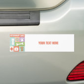 Professionele veterinaire pictogrammen ontworpen bumpersticker (Op auto)