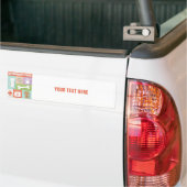 Professionele veterinaire pictogrammen ontworpen bumpersticker (Op Truck)