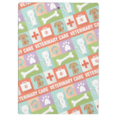 Professionele veterinaire pictogrammen ontworpen klembord (Achterkant)