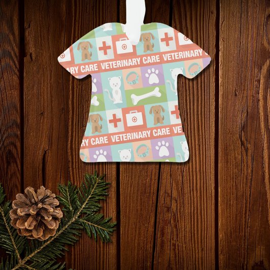 Professionele veterinaire pictogrammen ontworpen ornament