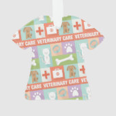 Professionele veterinaire pictogrammen ontworpen ornament (achterkant)