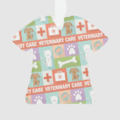 Professionele veterinaire pictogrammen ontworpen ornament (voorkant)