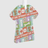 Professionele veterinaire pictogrammen ontworpen ornament (voorkant)