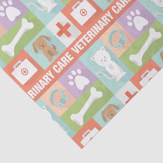Professionele veterinaire pictogrammen ontworpen tissuepapier (Detail)