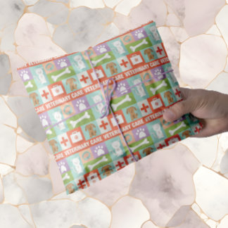 Professionele veterinaire pictogrammen ontworpen tissuepapier