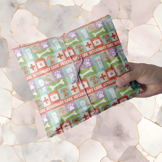 Professionele veterinaire pictogrammen ontworpen tissuepapier