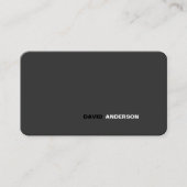 Professionele Vette Logo Moderne Eenvoudige Minima Visitekaartje (Voorkant)