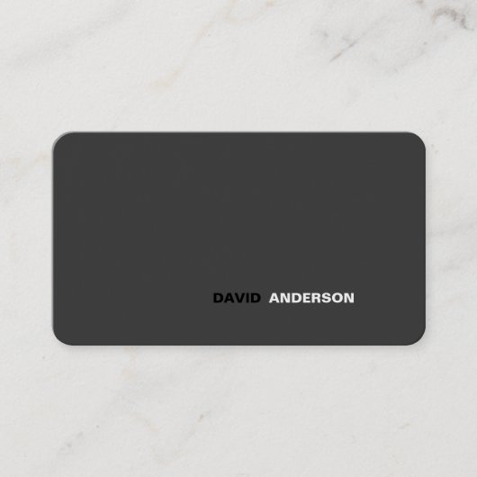 Professionele Vette Logo Moderne Eenvoudige Minima Visitekaartje (Voorkant)