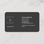 Professionele Vette Logo Moderne Eenvoudige Minima Visitekaartje (Achterkant)