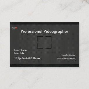 Professionele videograaf visitekaartje