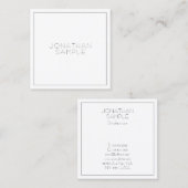 Professionele Vierkant Moderne Esthetische Luxe Du Vierkante Visitekaartje (Voorkant / Achterkant)