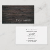 Professionele visitekaartje houten textuur (Voorkant / Achterkant)