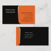 Professionele Visitekaartje Oranje (Voorkant / Achterkant)