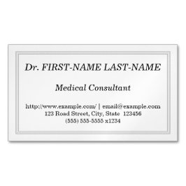 Professionele Visitekaartje voor medische consulen Magnetisch Visitekaartje