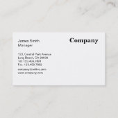 Professionele Visitekaartjes (Achterkant)