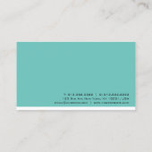 Professionele Visitekaartjes Eenvoudig bovenaan (Achterkant)