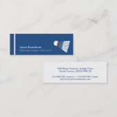 Professionele visitekaartjes met badminton (Voorkant / Achterkant)