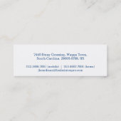 Professionele visitekaartjes met badminton (Achterkant)