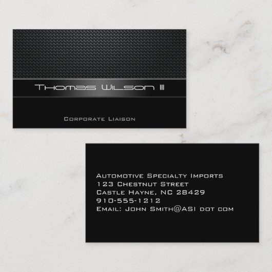Professionele Visitekaartjes met koolstofvezel (Voorkant / Achterkant)
