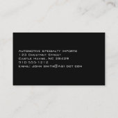 Professionele Visitekaartjes met koolstofvezel (Achterkant)
