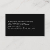 Professionele Visitekaartjes met koolstofvezel (Achterkant)