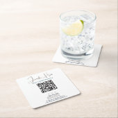 professionele visitekaartjes met QR-code Kartonnen Onderzetters (Insitu)