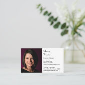 Professionele Visitekaartjes met zwarte en witte a Klantenkaartje (Staand voorkant)