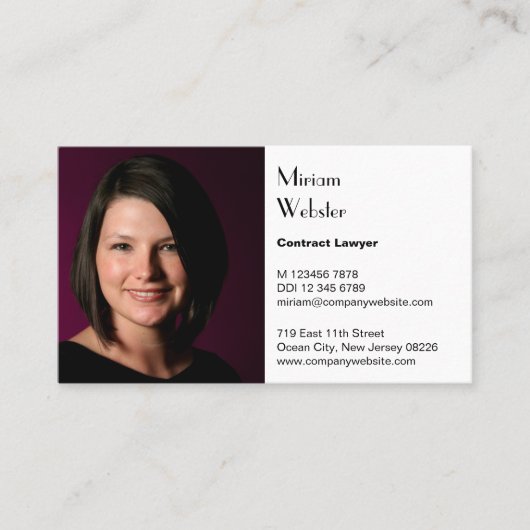 Professionele Visitekaartjes met zwarte en witte a Klantenkaartje (Voorkant)