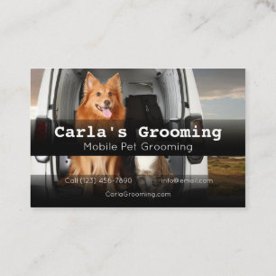 Professionele Visitekaartjes Mobiele Pet Grooming