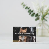 Professionele Visitekaartjes Mobiele Pet Grooming (Staand voorkant)