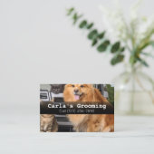 Professionele Visitekaartjes Mobiele Pet Grooming (Staand voorkant)