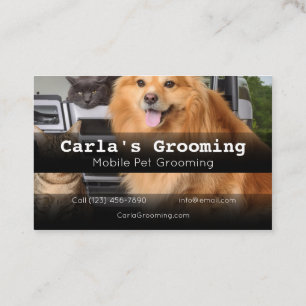 Professionele Visitekaartjes Mobiele Pet Grooming